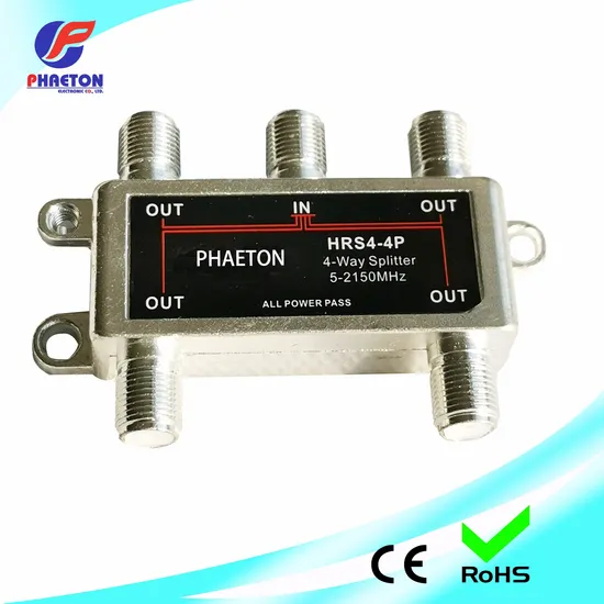 Splitter Smatv 4way Splitter 5-2150MHz Solded Back