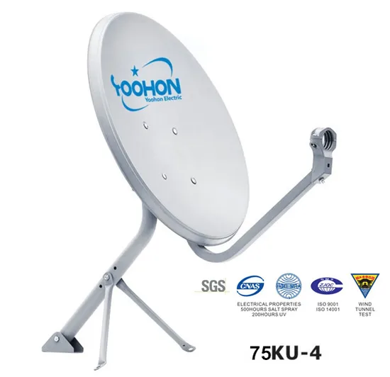 75cm Antenna TV Ku Band CE Certified