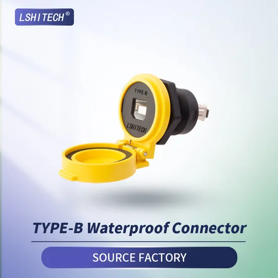 Lshitech Factory Direct Sales Type-B Charging Data Transmission Panel Cable Adapter Connector
