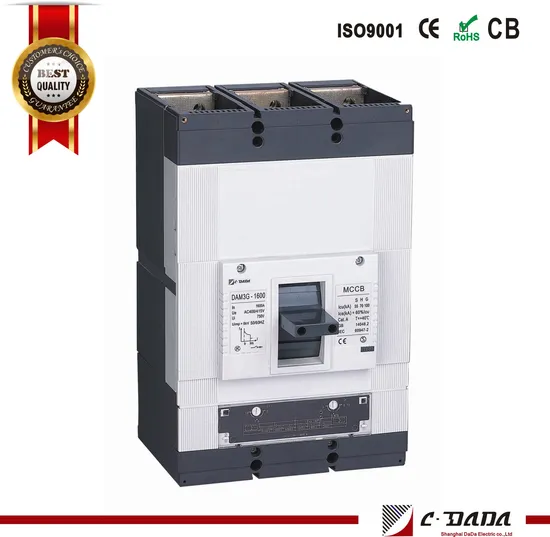 Dam3-1600 Compact Size MCCB Fixed Type Adjustable Electronic Moulded Case Circuit Breaker with CB Approved Certification Good Factory Price