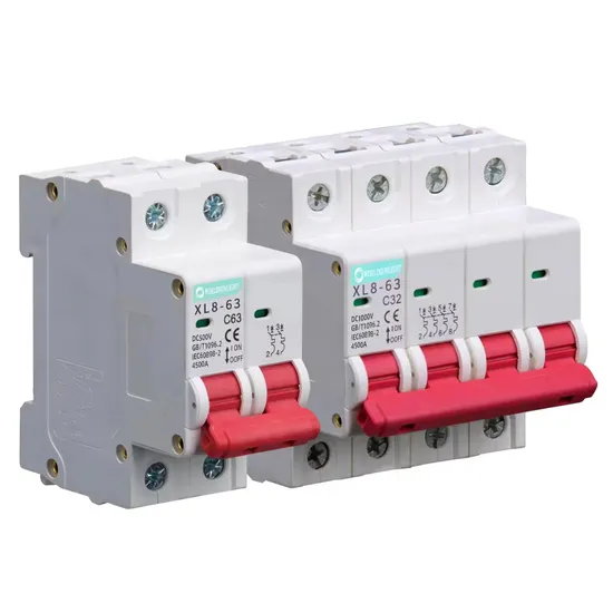 CE XL8-63 2p DC 500V 4.5ka 10A 16A 20A 25A 32A 40A 50A 63A MCB Miniature Circuit Breaker