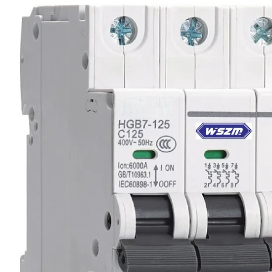 125 Series High Breaking Miniature Circuit Breaker Connector Breaker