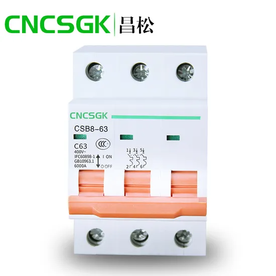 New Dz47 Electricity MCB C63 1p-4 Pole 6ka DC AC Mini Miniature Circuit Breaker