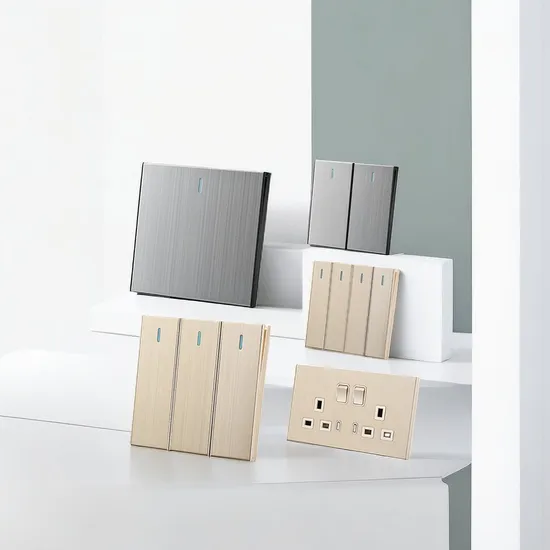 New Design Big Panel Brushed Stainless Steel 86*86mm Blank Plate Wall Switch and Socket for UK BS Ghana