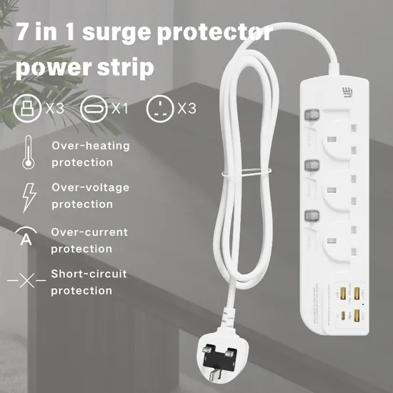 35W GaN USB Charging UK Standard Power Strip