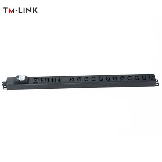 IEC Type Power Distribution Unit 1.5u 19-Inch 4-C19+12-C13 Sockets 32A with Switch PDU