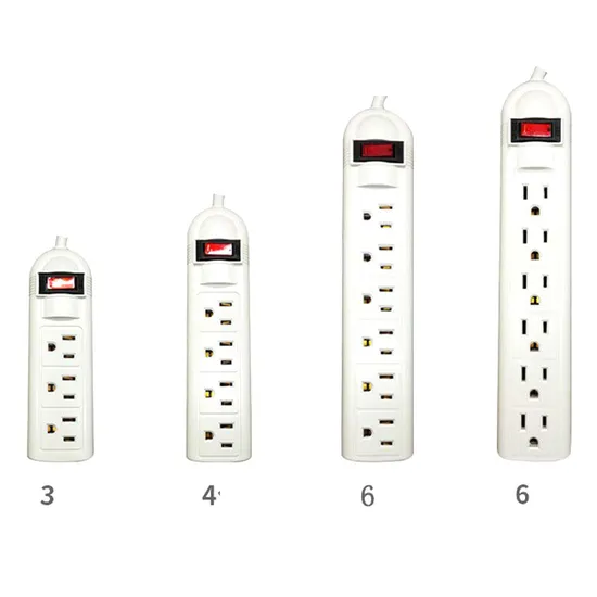 Versatile 3-6 Outlet Surge Protector Power Strip for Home Office