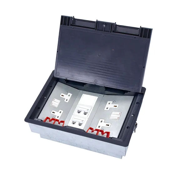 Safewire Htd-626b-45: 3 Compartment Floorbox, Hornzontal Vertical Installation Socket and 45*45mm Modules, 115 mm Galavanized Box Universal for Raised FL