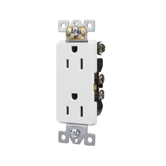 YQ15R-D-S, Residential Grade Decorator Duplex Receptacle