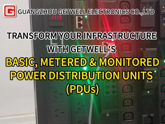 16A, 127V Multi-Functional Intelligent PDU Single Phase 4ways C19