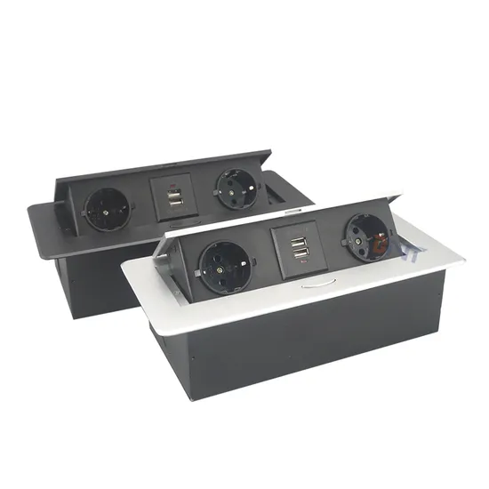 Office Conference Table Tabletop Kitchen Elctric Multi Used Power Extension EU Power Pop up Socket Table Desktop USB Charger Outlet Box