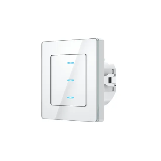 3gang Tuya WiFi Glass Panel WiFi Smart Wall Switch