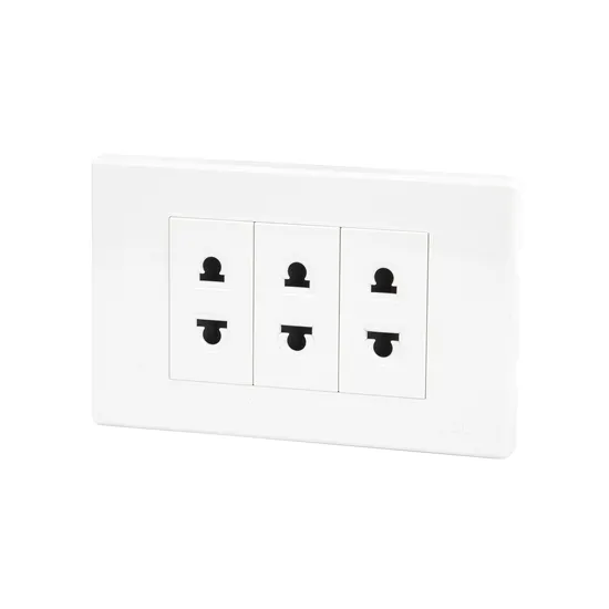 OEM/ODM PC Plastic Multi 2 Pin Wall Light Switch Electrical Power Socket Outlet