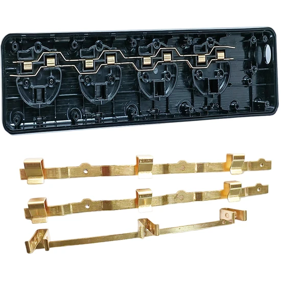 Customizable Multi-Port Power Strip with Durable Plastic and Hardware Components
