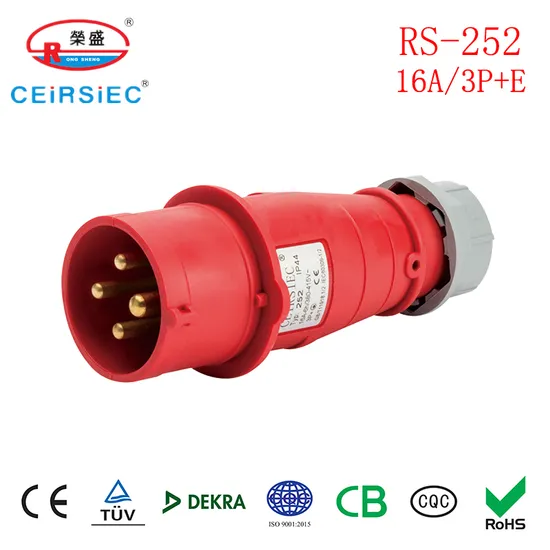 Cee European Standard 16A Industrial Connector with CE Certificate Weather Proof in-Line Socket