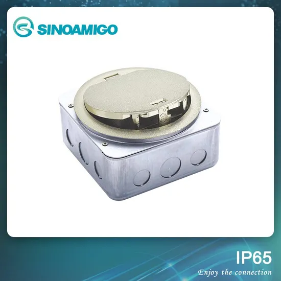 IP65 Anti-Scratching Watertight Round Floor Socket