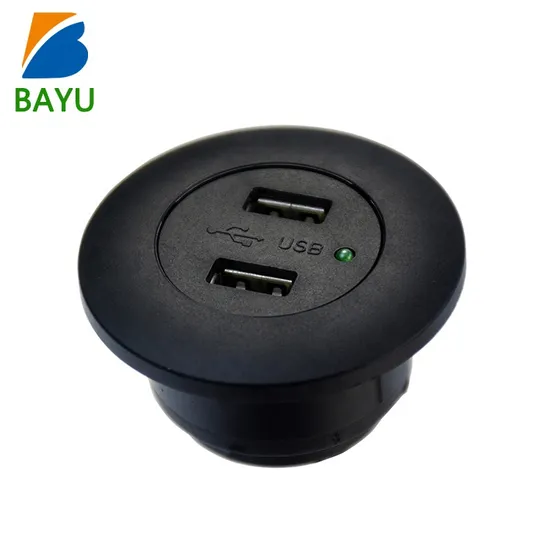 Black an White Recessed Mounted UK Wholesales High Quality Dual Port 5V 2.1A USB Charger