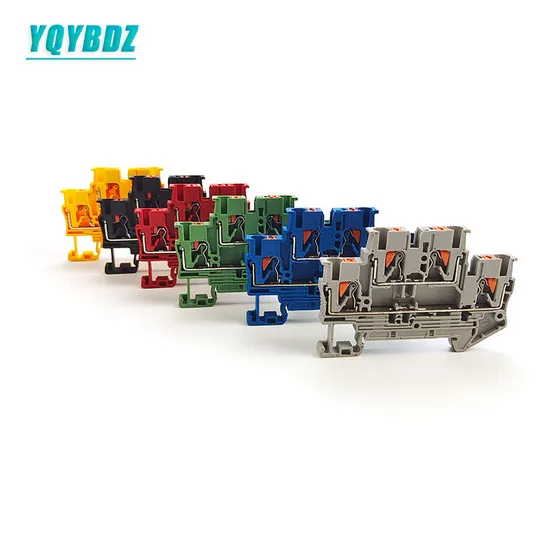 Pttb2.5 Spring in-Line Rail Type Double-Layer Terminal Block