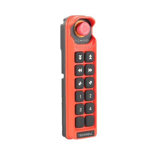 Techwell a 10-Key Single-Speed Industrial Radio Remote Control Transmitter for Crane and Construction Equipment