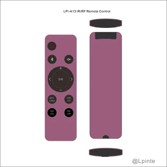 Smart Metal Remote Control Aluminum House Audio Controller Air Purifier