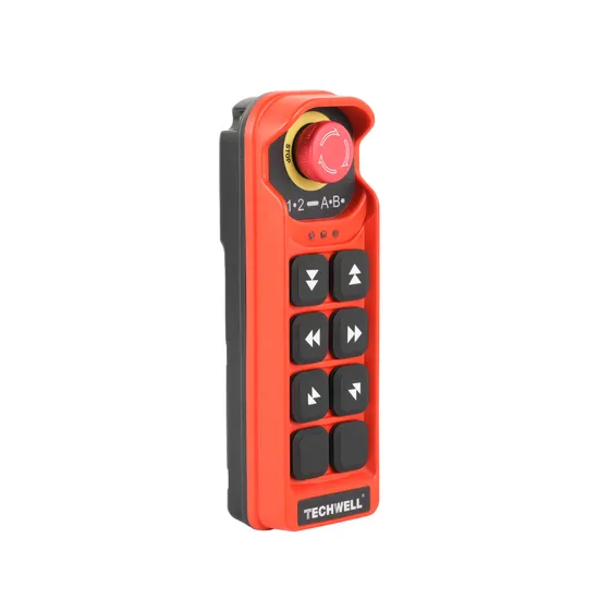 Techwell a 6-Key Double-Speed Industrial Radio Remote Control Transmitter for Crane and Construction Equipment