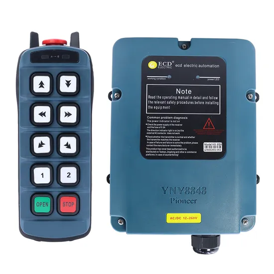 Safe and Reliable Hr-8dk 8 Double Speed Butttons Overhead Crane Forklift Hoist Lifting Winch Radio Handle Industrial Wireless Remote-Control