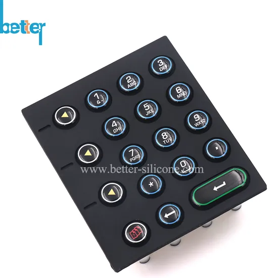 Custom Illuminated Silicone Rubber Keys/Buttons/Keyboard Keypad