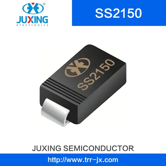 Juxing Ss2150 Vrrm150V Iav2a Ifsm50A Vf0.95A Surface Mount Schottky Diode Rectifiers with SMA Case