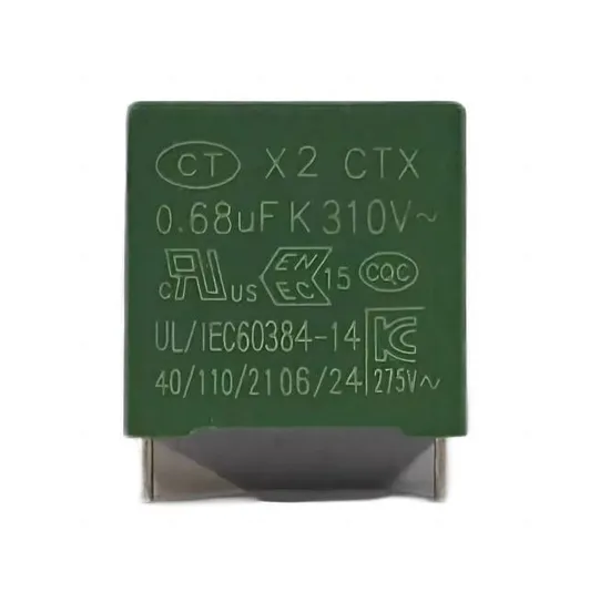 0.68UF 310VAC X2 Metallized Polypropylene Film Capacitor for Interference Suppression