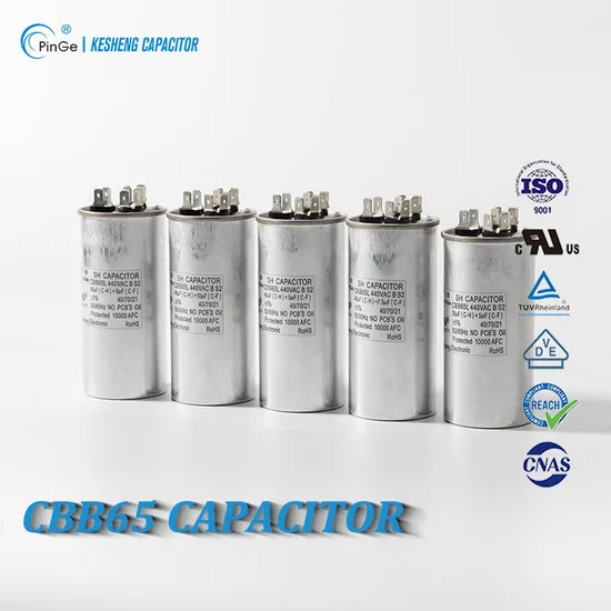 Ks Pinge New AC Capacitor 450VAC Cbb65 55+5UF AC Metallized Run Capacitor for AC Unit Capacitors
