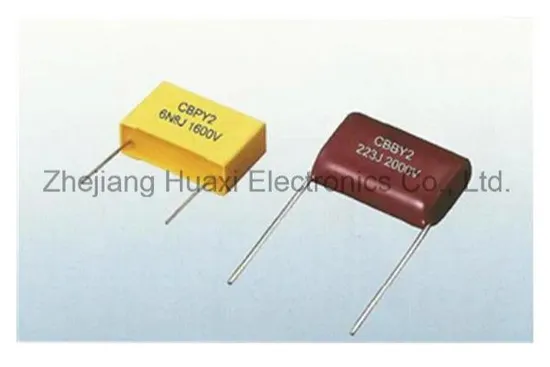 Resistor Pressure Reduction Metallic Polypropylene Film Electric Container Capacitor