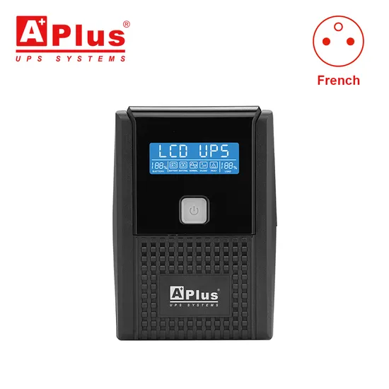 LCD Display 600va Offline UPS Battery Backup European Socket (French Socket)