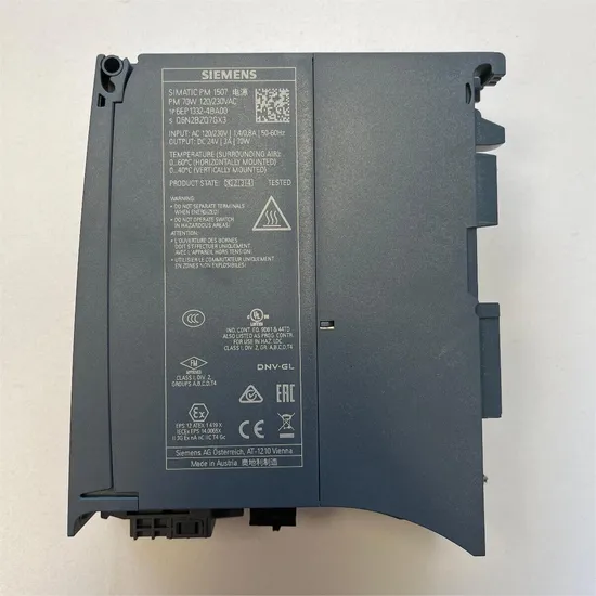 New 6ep1332-4ba00 Industrial Simatic Pm1507/1AC/24VDC/3A Siemens 1-Phase AC Power Bank 6ep1332-4ba00