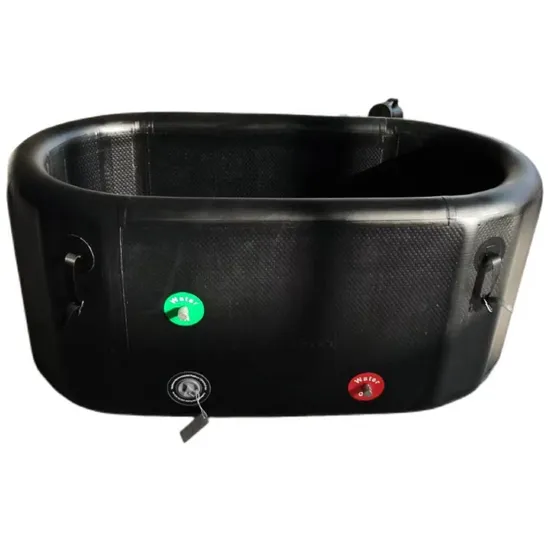Portable Ice Pool, Round Folding PVC Inflatable Ice Bath SPA Bathtub, Folding Athlete Cooling Water Therapy Bucket, Chiller Ice Water Bath Tub, Sauna Ice Bucket