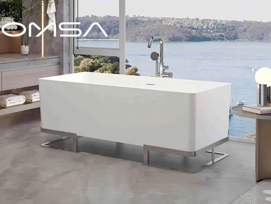 Freestanding Acrylic Bathtub Is Available with a Variety of Bracket Options Bath Tub