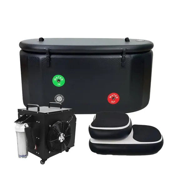 Cold Therapy Recovery Ice Bath Inflatable Cold Plunge Tub with Ice Bath Chiller and Step