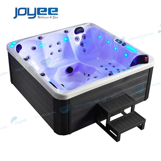 Joyee Freestanding Outdoor SPA Whirlpool Hydro Massage Hot Tub with LED Lights