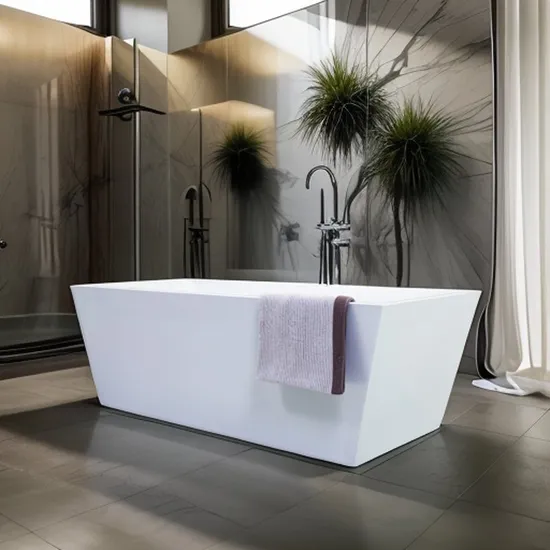 Hotel Sanitary Ware Solid Surface Bathtub Acrylic Bathtub Freestanding Bathtub