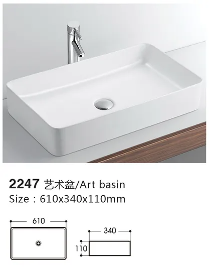 Chaozhou Factory Sanitary Ware Bathroom Art Wash Basin