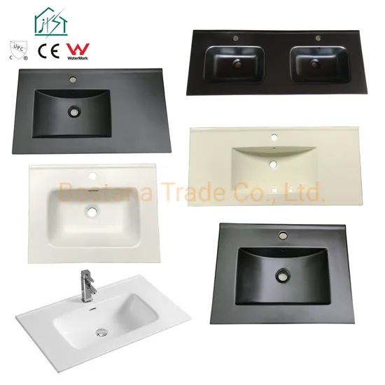 Bathroom Countertop Washing Wash Sanitaryware Matte Color Cabinet Sink Basin
