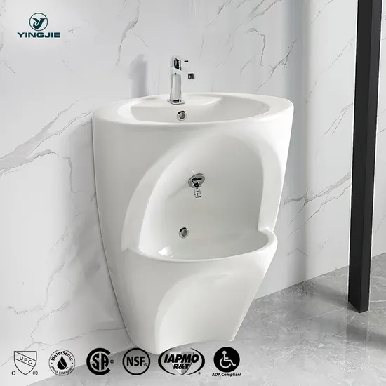Muslim Basin Stand Full Wash Foot Bath Pedestal Double Level Wash Wudu Hand and Foot Washing Basin