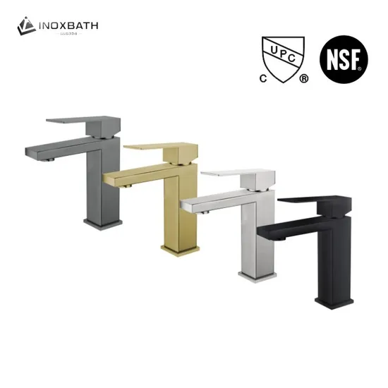 Basin Faucet Mixer Deck Mounted Faucets Stainless Steel Bathroom Tap