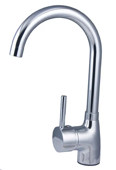 Classic Style Single Handle Deck Mounted Brass Kitchen Sink Faucet (NA5415)