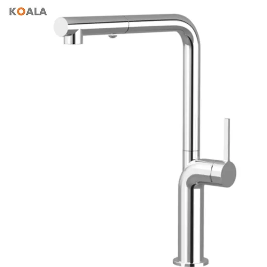 Brass Kitchen Faucet Single Handle Kitchen Faucet Pull out Mixer Tap Chrome Kitchen Faucets with Pull Down Sprayer