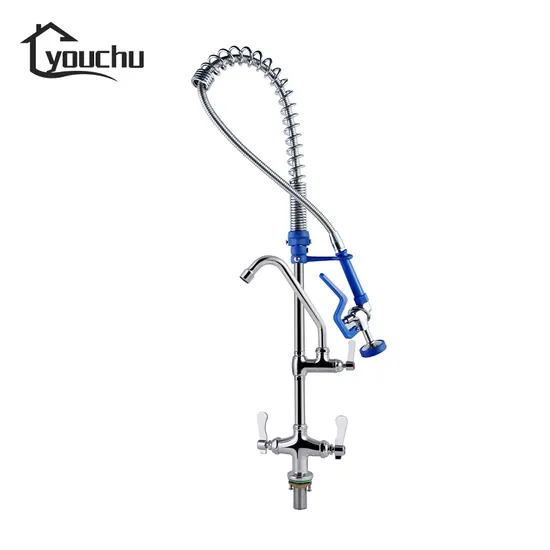 Yc5802zg-B Durable Restaurant Kitchen Faucet with Flexible Spray Head