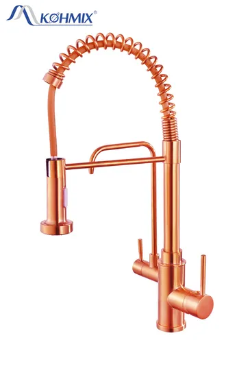 European Hot Sale Pull Down Spring Kitchen Faucet OEM/ODM Single Handle Stainless Steel Faucet