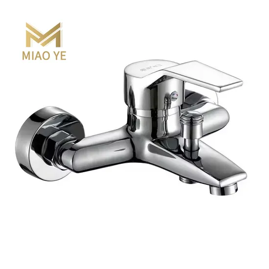 Factory Supplier Low Price Wall Mounted Zinc Square Bathtub Faucet Mixer Shower Tap for Bathroom