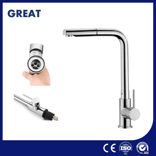 Great Brush Nickel Kitchen Faucet Manufacturers High-Quality Touch Faucet Kitchen Gl90101m40 Chrome Pull-out Kitchen Faucet Low Lead Brass Faucets for Kitchen