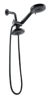 Sanitary Wares Black ABS Shower Head and Handle Shower Set