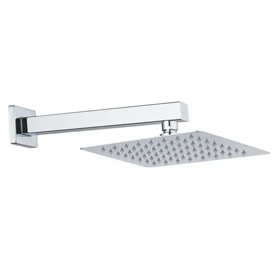 6" 8" High Pressure Chromed Stainless Steel Square Rainfall Rain Shower Head